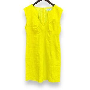 Trina Turk Linen Sheath Dress Size 4